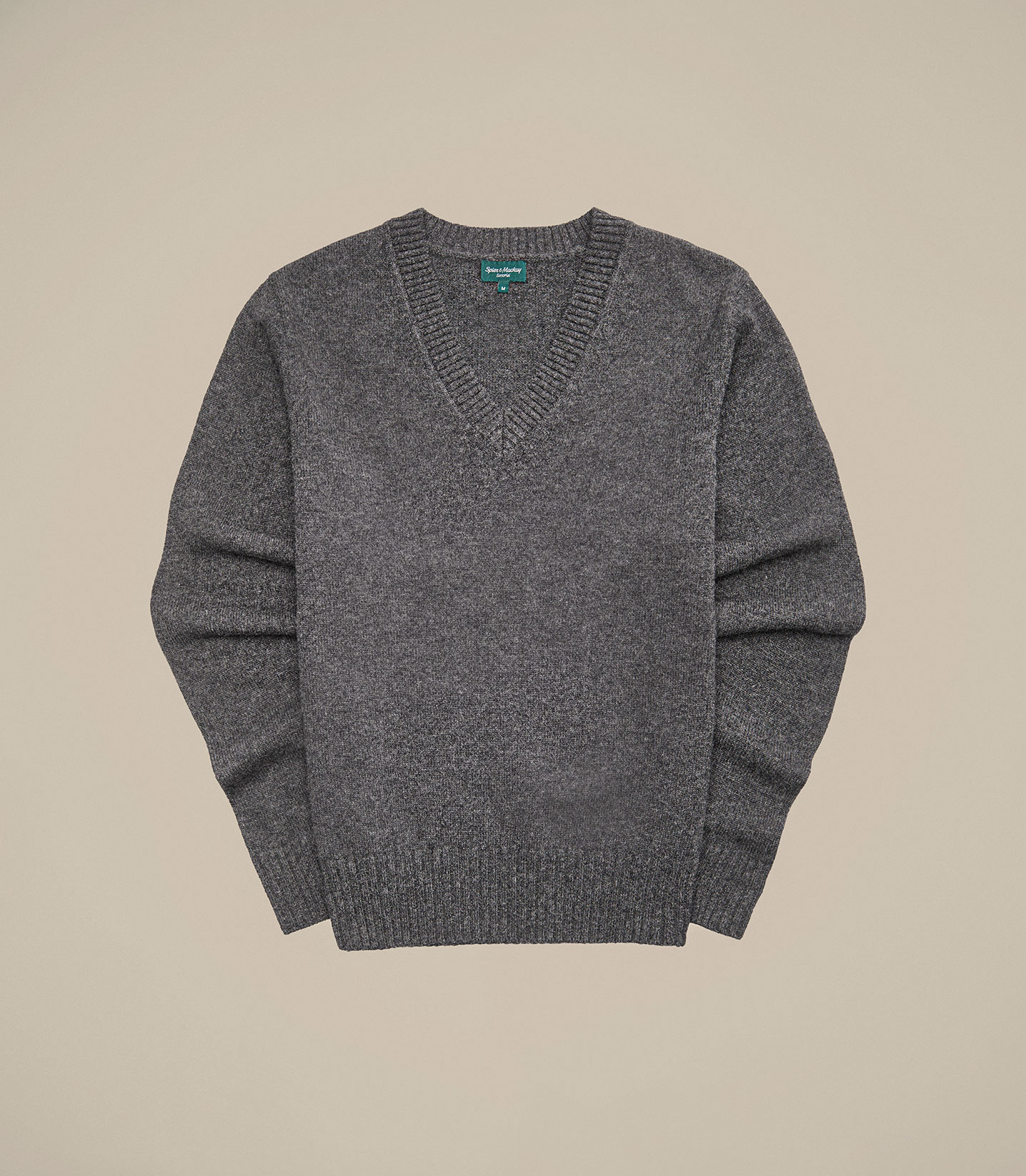 Charcoal V-Neck Sweater